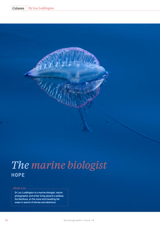 Column published in Oceanographic Magazine issue 18